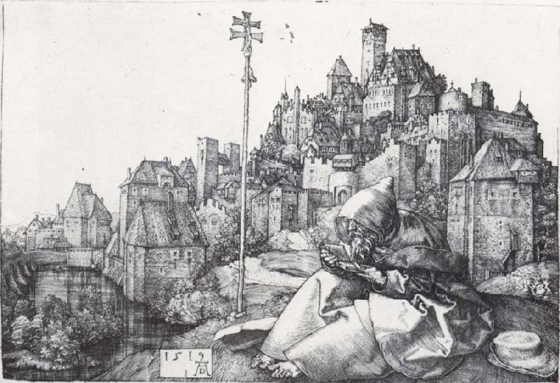 Albrecht Durer St.Anthony The Hermit